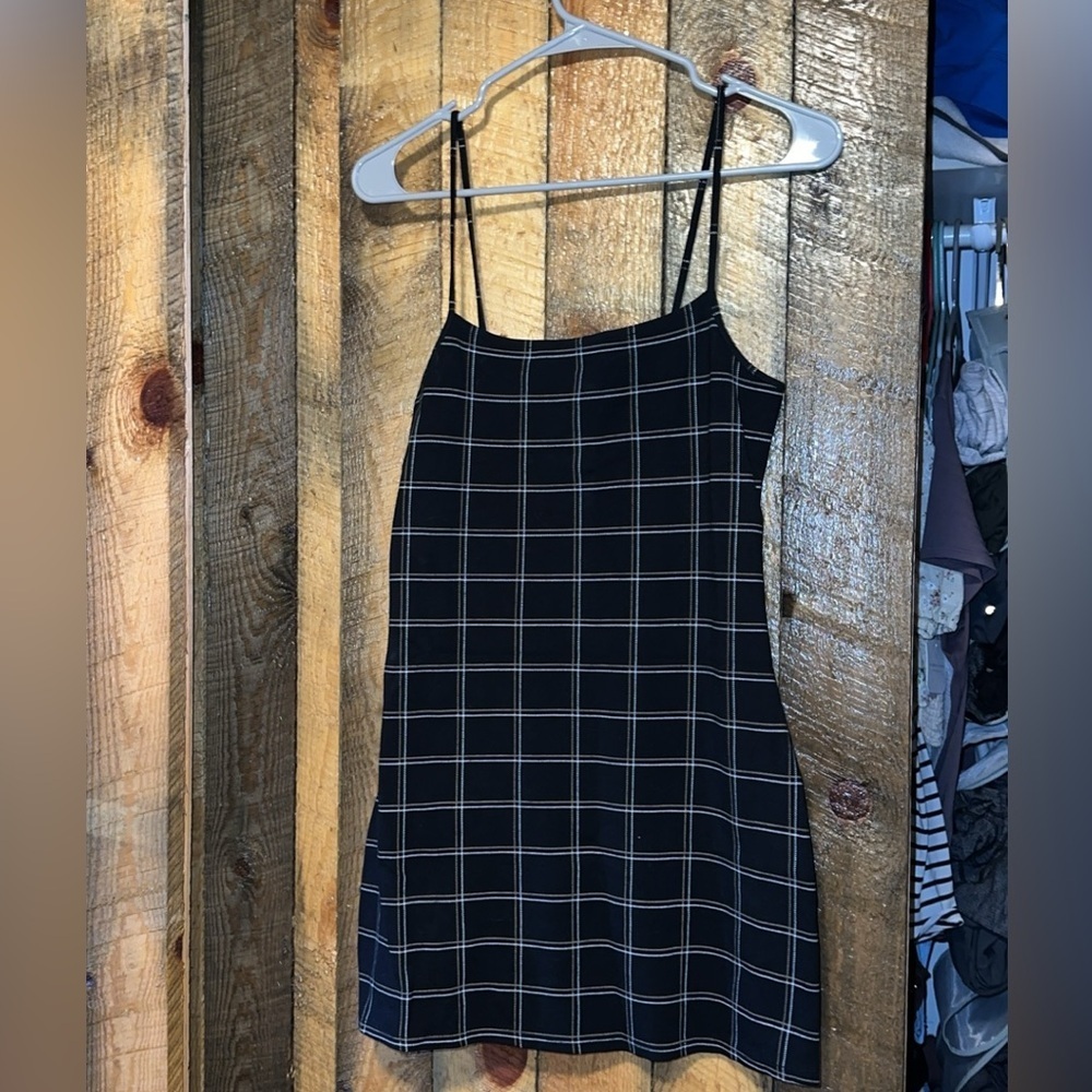 Gorgeous plaid stripe mini dress